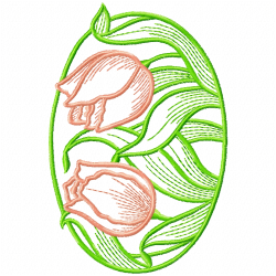 Flowers And Tree Embroidery Design 7 Flowers And Tree Embroidery Design 7